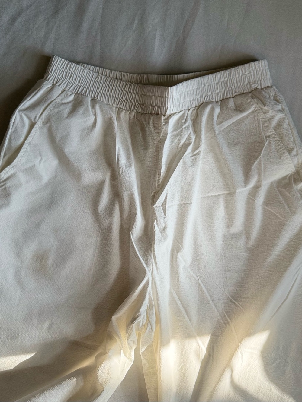 Forever 21 White Parachute Balloon Pants